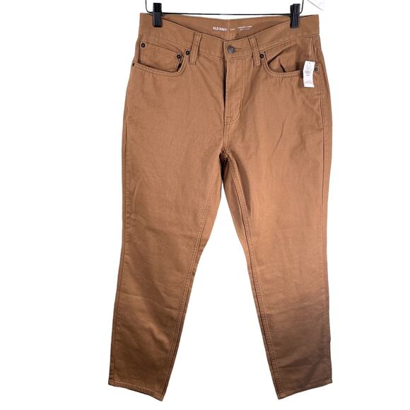 Old Navy Pants Men Size 31x30 Brown Athletic Taper Non-Stretch Flat Front Casual - Picture 2 of 11